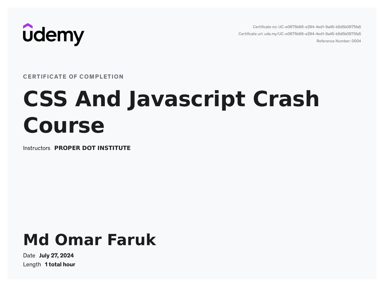 CSS And Javascript Crash Course