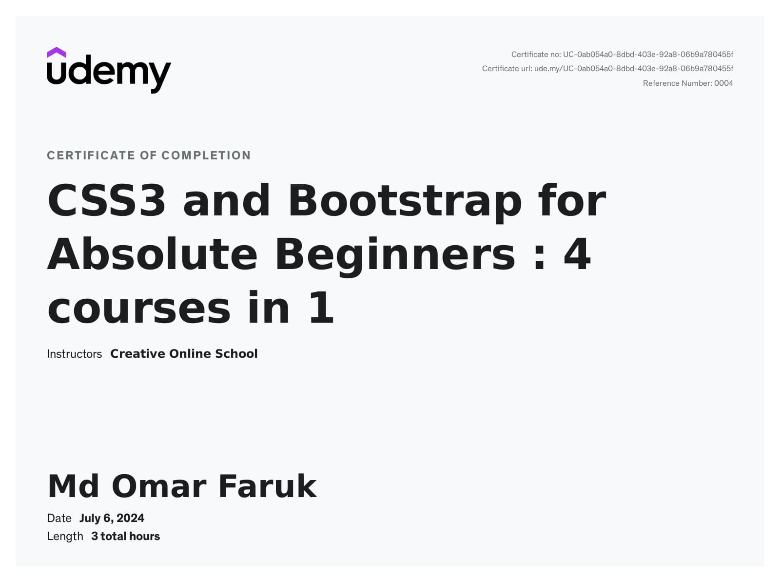 CSS and Bootstrap for Absolute Beginners: 4 Courses in 1