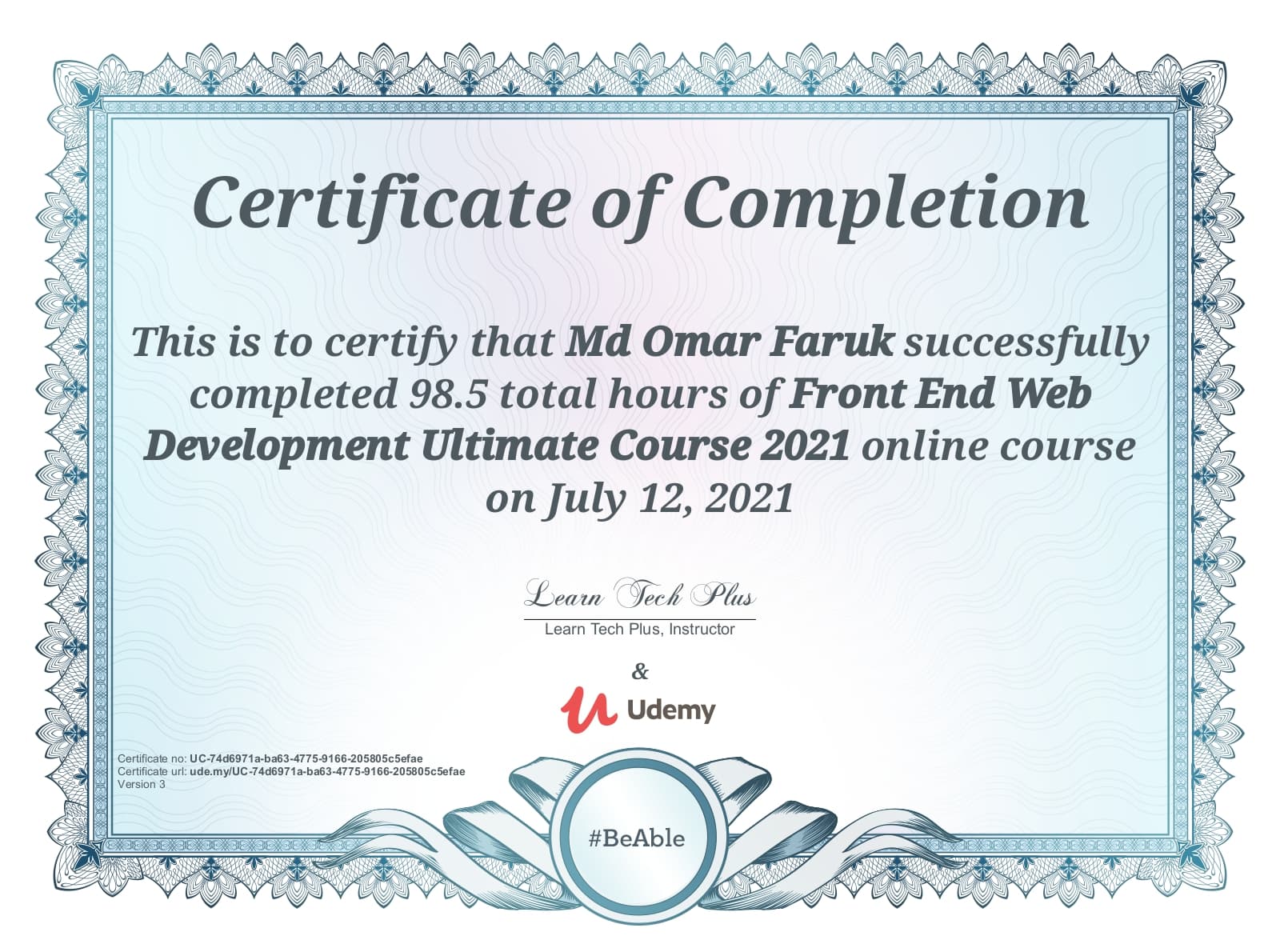 Frontend Web Development Ultimate Course