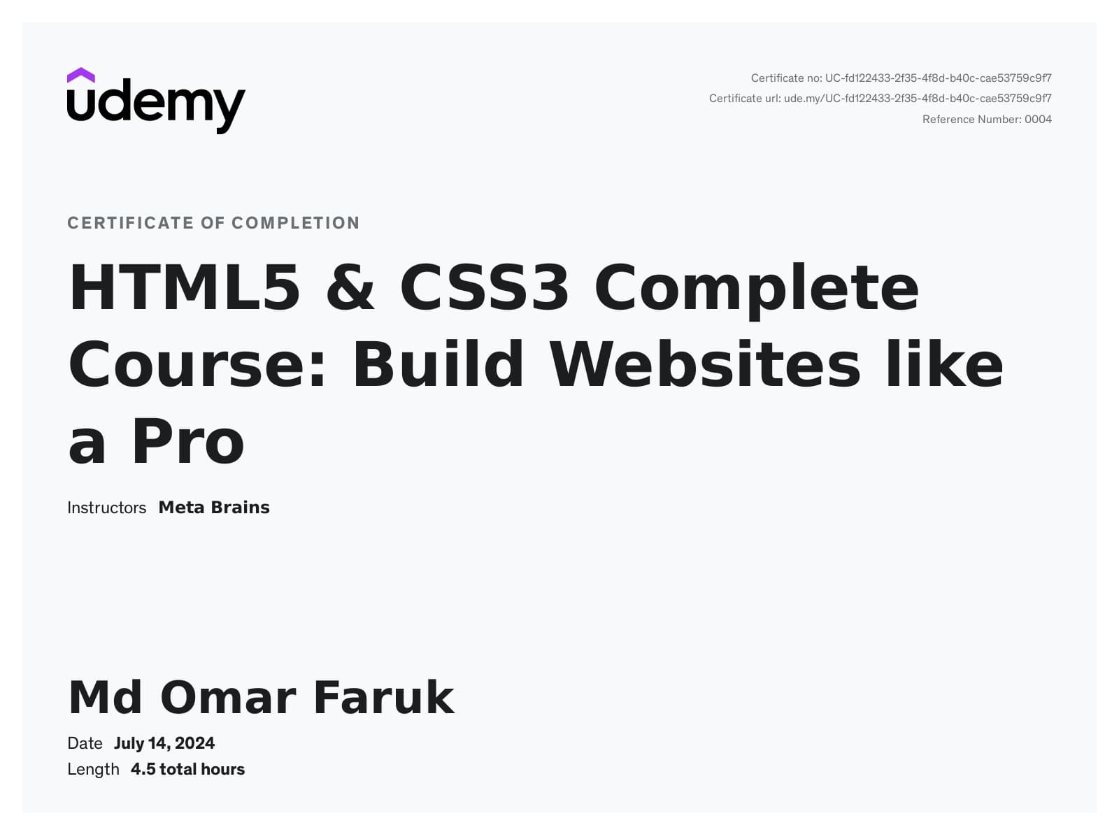 HTML5 & CSS3 Complete Course: Build Websites Like a Pro