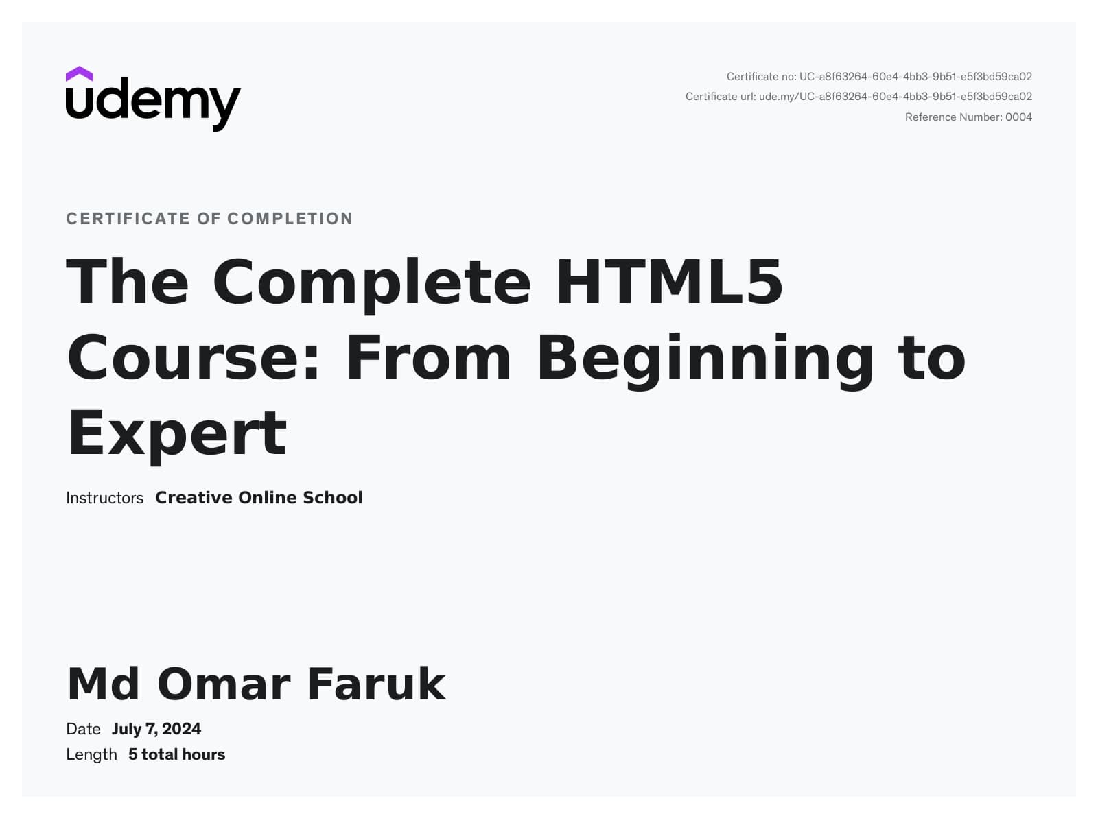 The Complete HTML5 Course: From Beginning to Expert