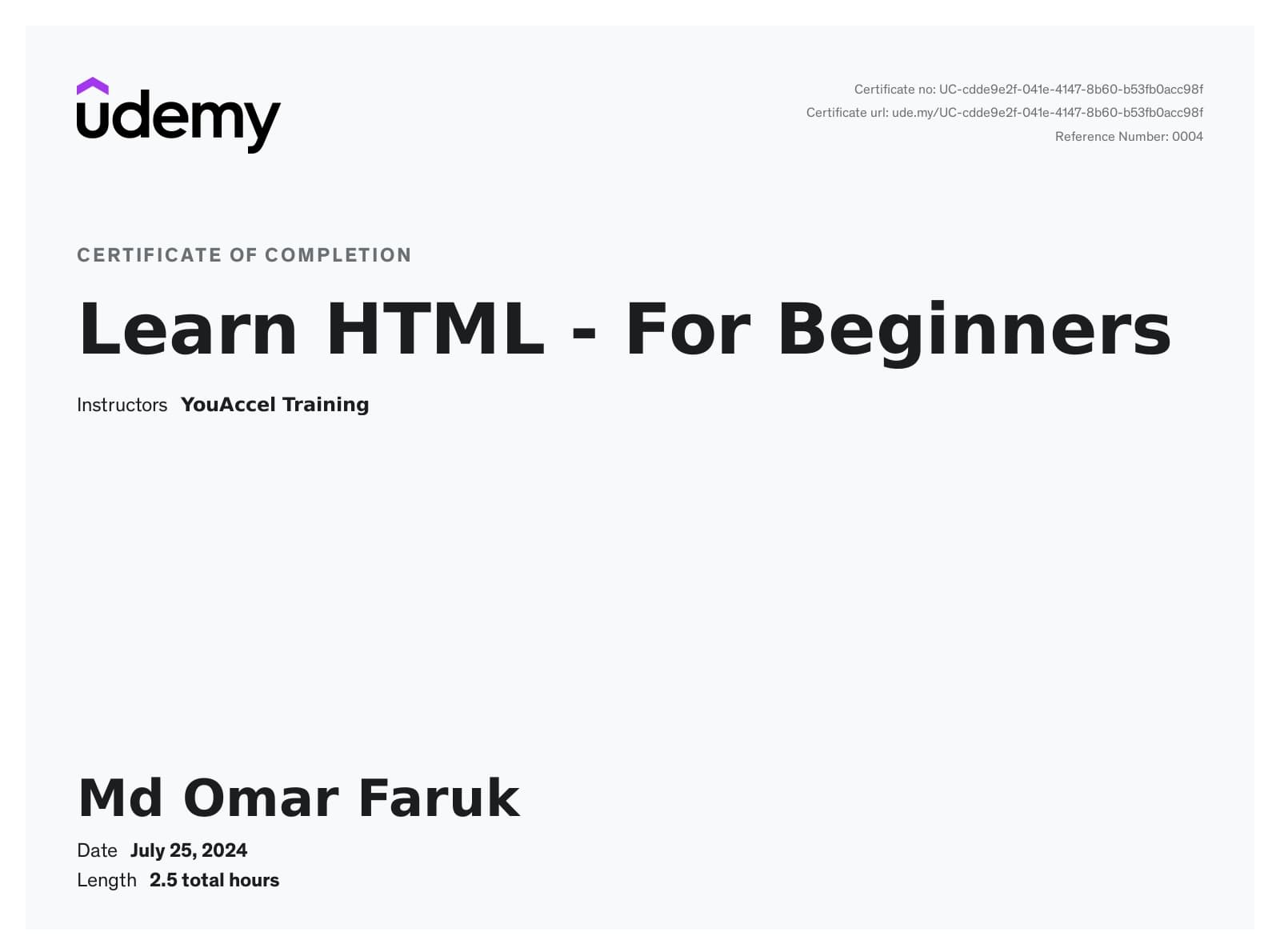 Learn HTML - For Beginners