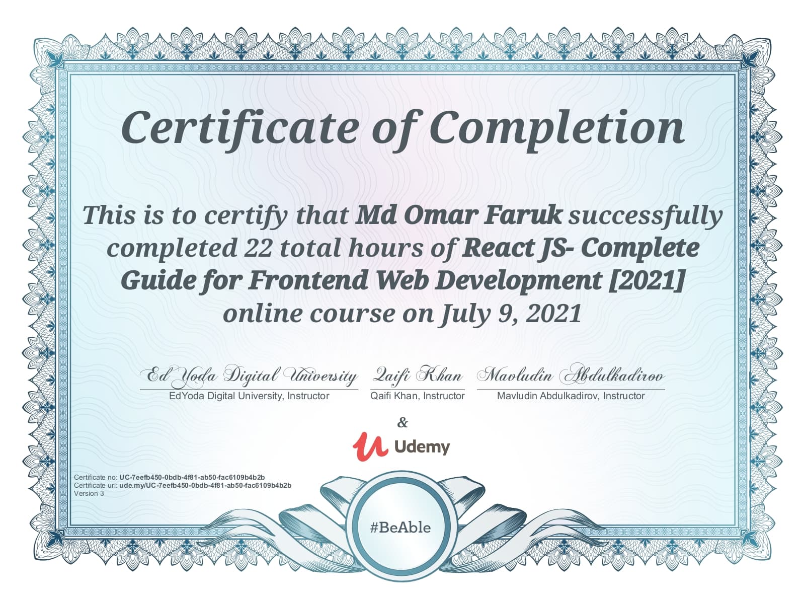 React JS Complete Guide for Frontend Web Development