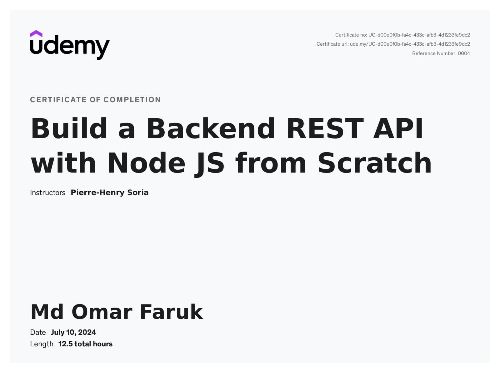 Build a Backend REST API with Node JS From Scratch